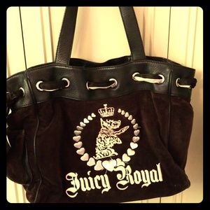 COPY - VinJuicy Couture, black velvet Juicy Royal handbag